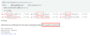 Quality feedback of LQ Lab Peptides from US MZ Lab Feb.7, 2024_副本.png