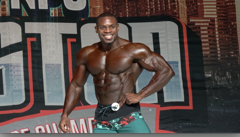 2021 IFBB HOUSTON TOURNAMENT OF CHAMPIONS MEN’S PHYSIQUE WINNER. KHALI QUARTEY