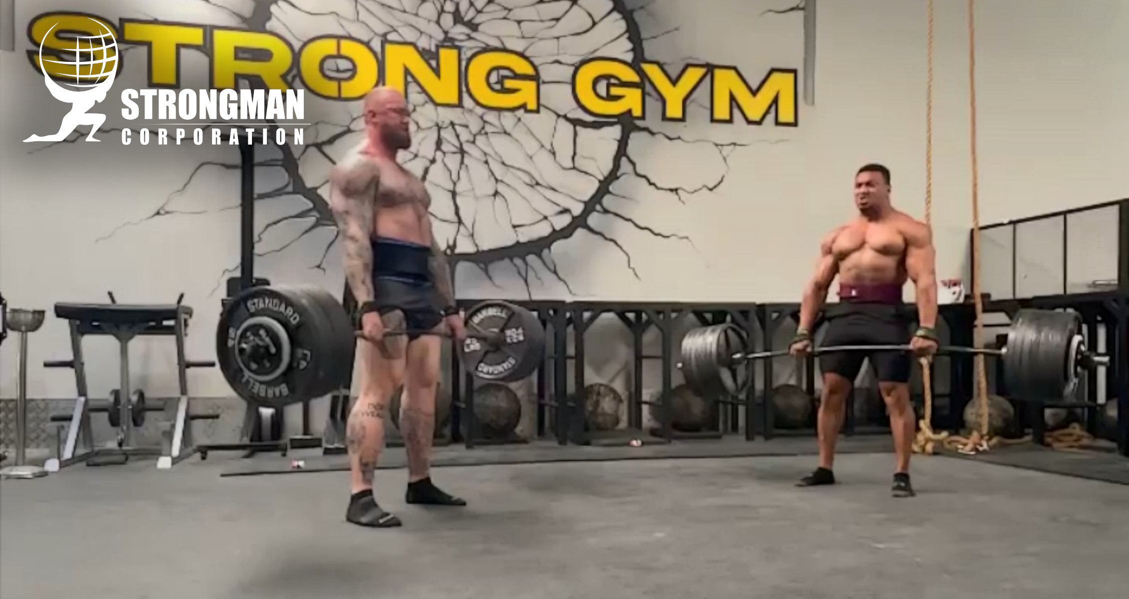 Hafthor Bjornsson and Larry Wheels Have Intense Deadlift Session, Lift 705lbs!