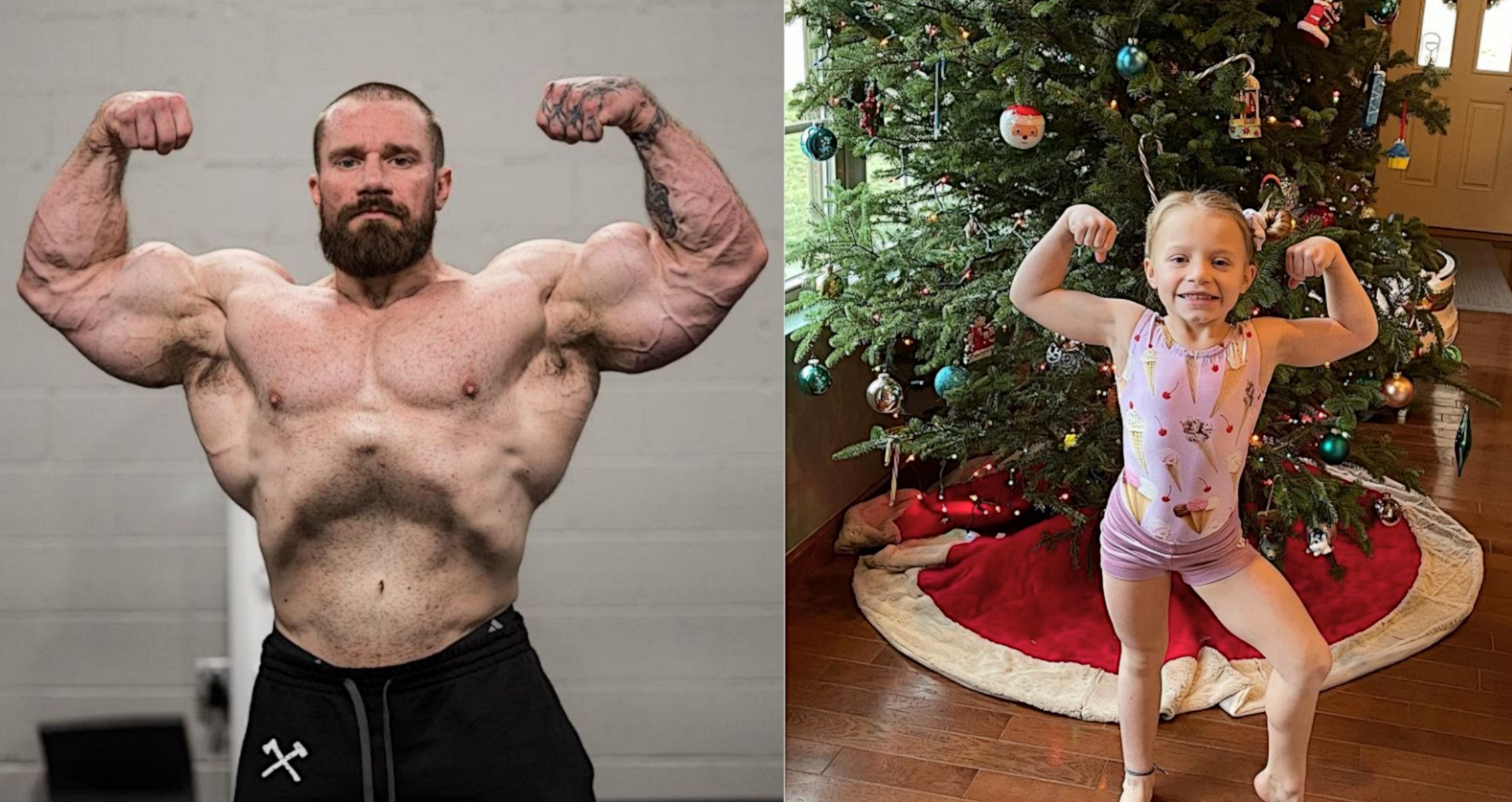 Seth Feroce and 7 Year Old Daughter Emmi are Both Jacked in Recent Update