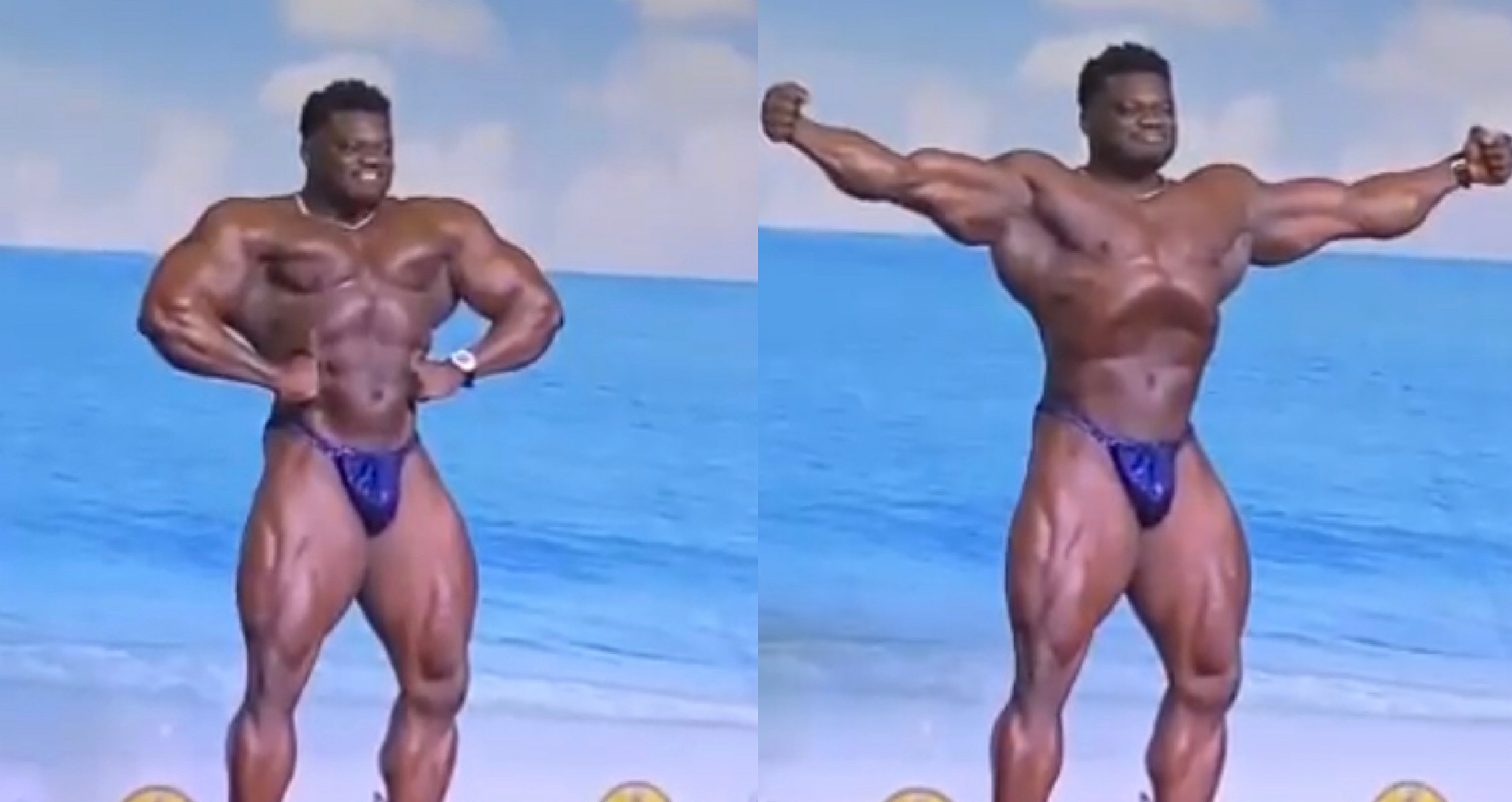 Blessing Awodibu Does Guest Posing, Vows to Push His Training to Next Level