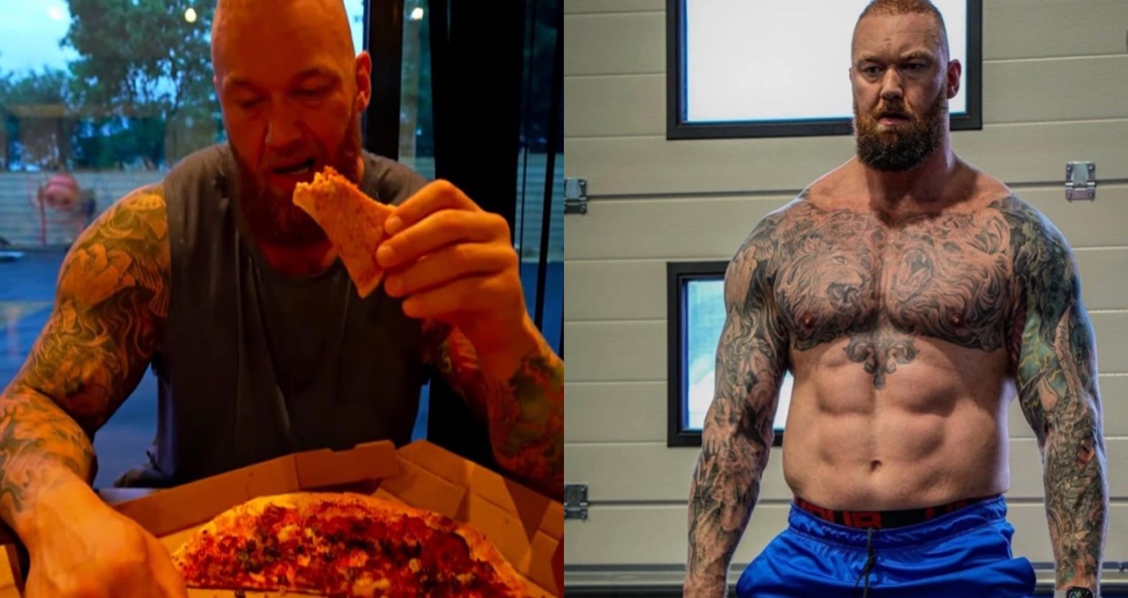 Hafthor Bjornsson Shares Cheat Day Meal That Includes Pizza, Burritos, and Ice Cream