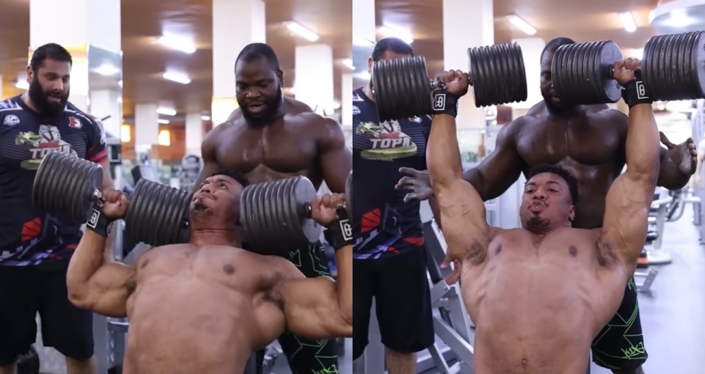 WATCH: Larry Wheels Completes Six Reps With 85kg Dumbbells