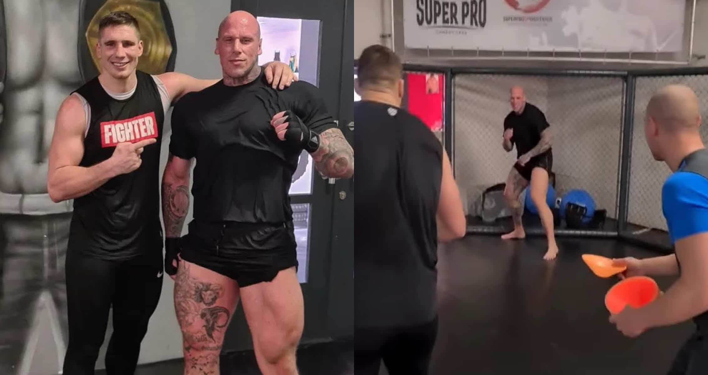 Martyn Ford Trains With Kickboxer Rico Verhoeven Preparing For Boxing Match With Iranian Hulk