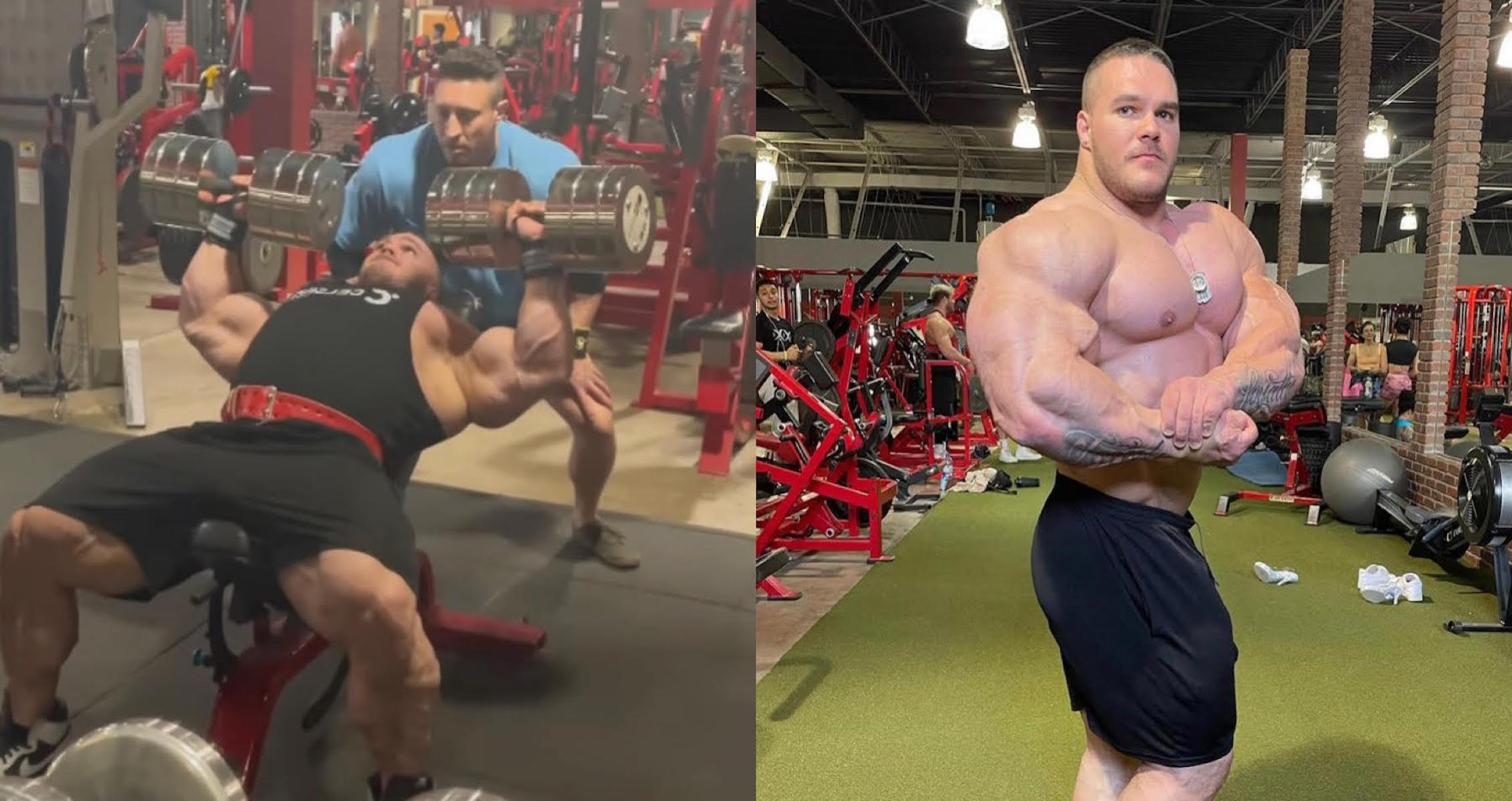 Nick Walker Continues Moving Big Weight With 185-Pound Incline Dumbbell Press For 10 Reps