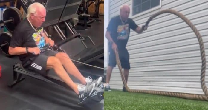 Ric Flair Shares Working Video, Remains In Great Shape At 73 Years Old