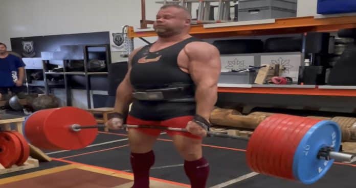 Rauno Heinla Eyeing Master’s Deadlift World Record, Crushes Current Mark With 1,014.1-Pound Lift In Training