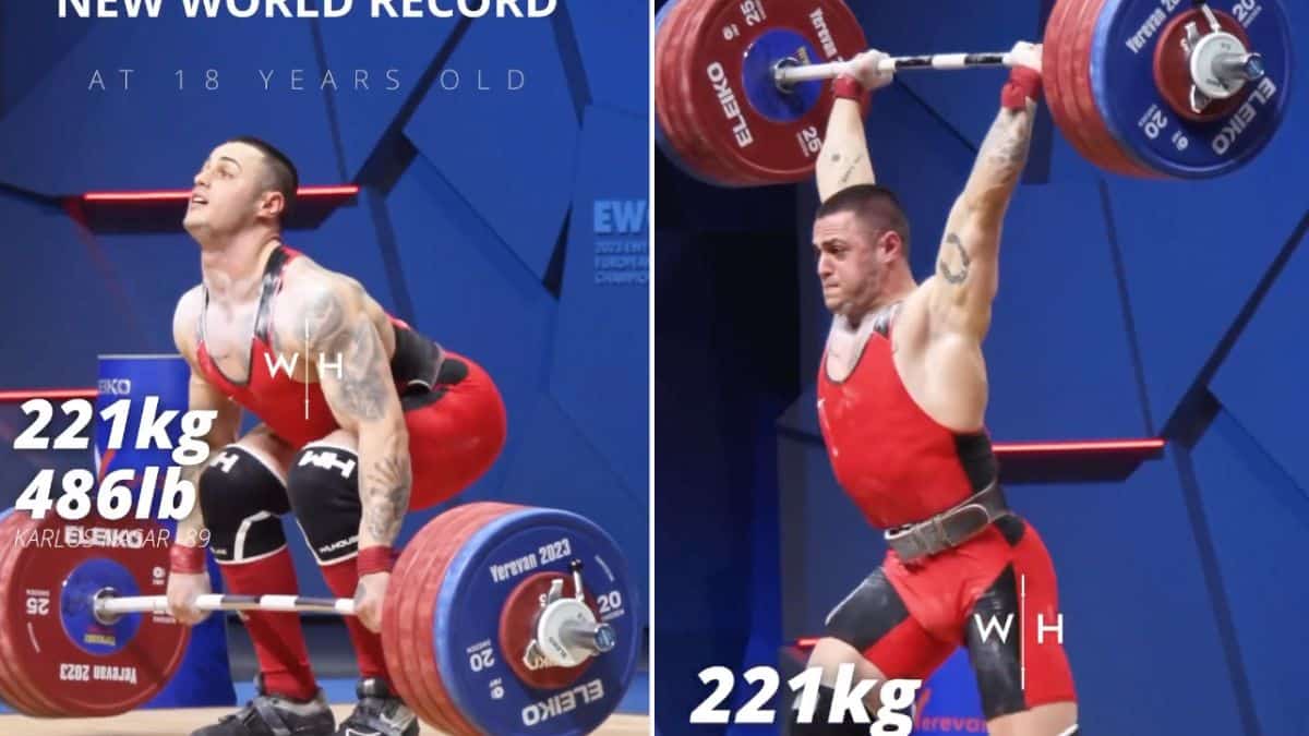 Weightlifter Karlos Nasar (89KG) Shatters Multiple World Records at 2023 European Weightlifting Championships