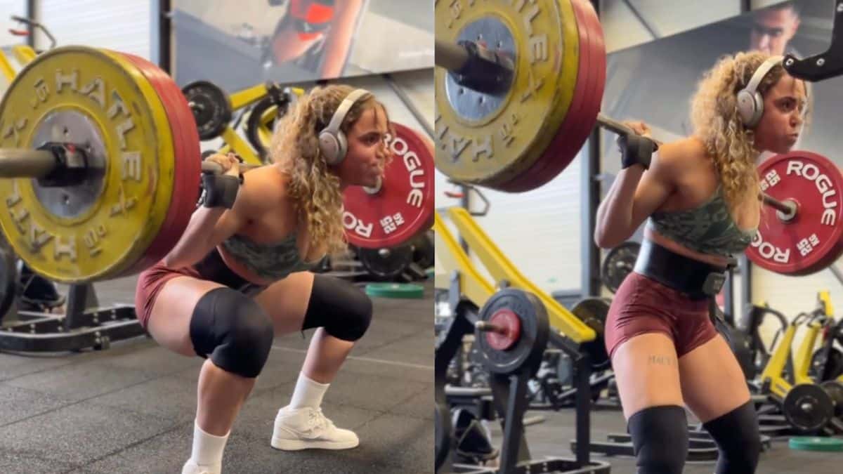 Powerlifter Samantha Eugenie Crushes a 200-kg (440.9-lb) Raw Squat PR In Training