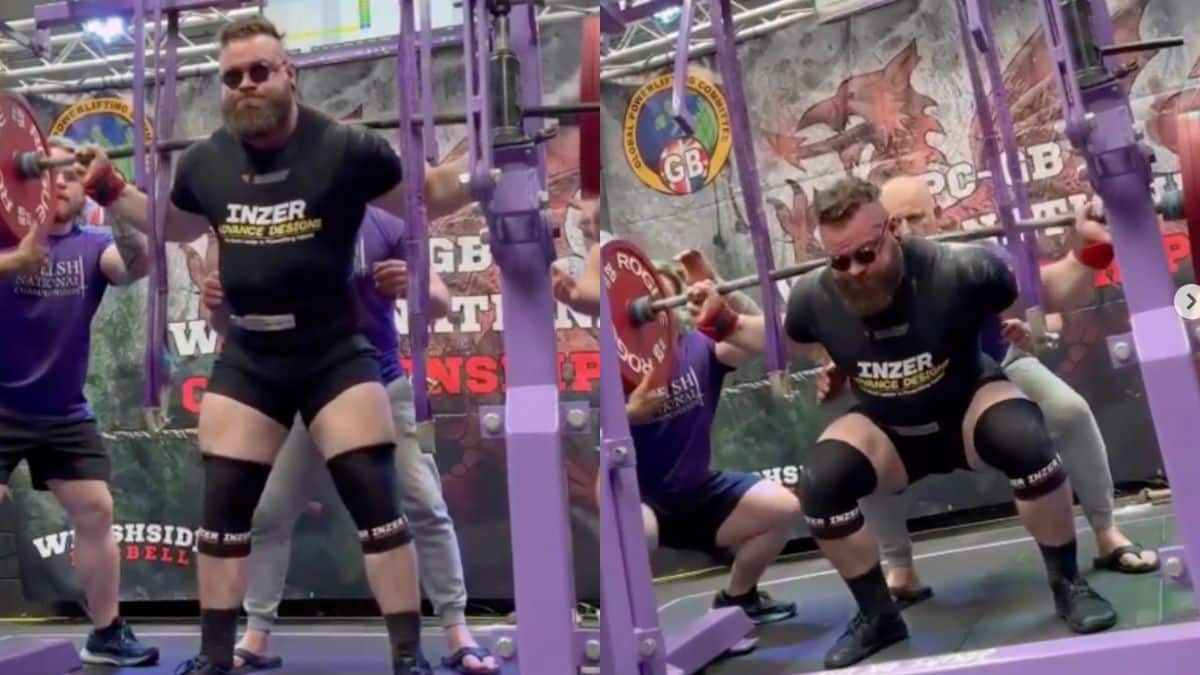 Powerlifter Reece Fullwood (125KG) Sets 412.5-kg (909.4-lb) Raw Squat All-Time World Record