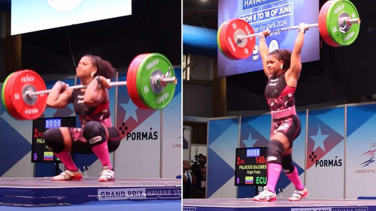 Weightlifter Angie Palacios Dájomes (71KG) Lands a 121-kg (266.9-lb) Snatch World Record