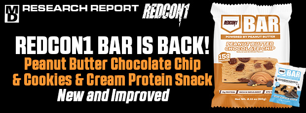 The REDCON1 BAR Is Back!  Peanut Butter Protein Snack  New and Improved