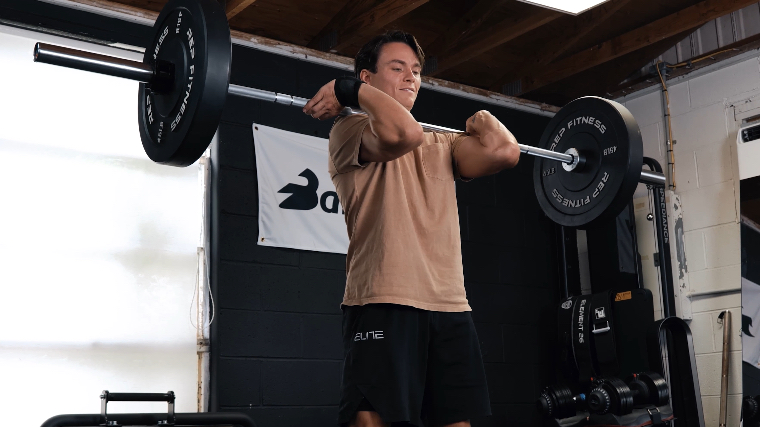 Jake Power Cleaning with the REP Fitness Colorado Bar