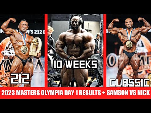 2023 Master’s Olympia Results and Recap 212 and Classic Physique + Day 2 Preview + Samson Vs Nick