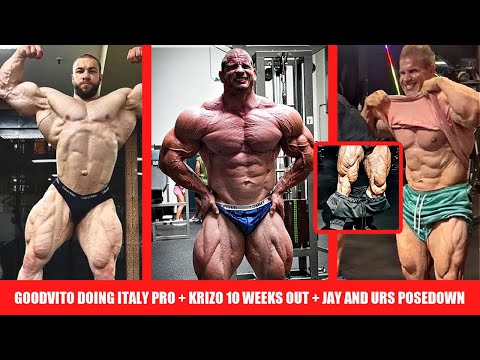 Krizo’s Impressive 10 Week Out Update + Jay Cutler and Urs Posedown + GoodVito Jumping in Italy Pro