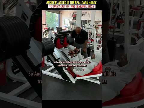Andrew Jacked 10 days out of Mr Olympia 2023 ,Legs workout,  The Darkh Horse #bodybuilding