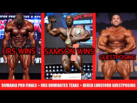 Samson Dauda Wins Romania Pro + Urs Kalecinski Dominates Texas + Derek Lunsford Guest Posing