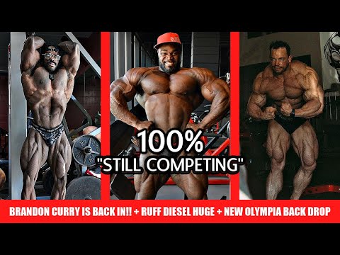 Bradon Curry’s Coach Says He is “100% Competing” + Ruff Diesel Huge 1 Day Out + New Olympia BackDrop