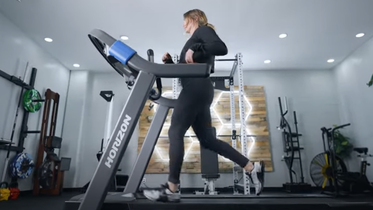 Our tester runs on a Horizon 7.0 AT Treadmill