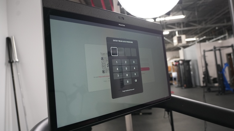 Peloton Tread display