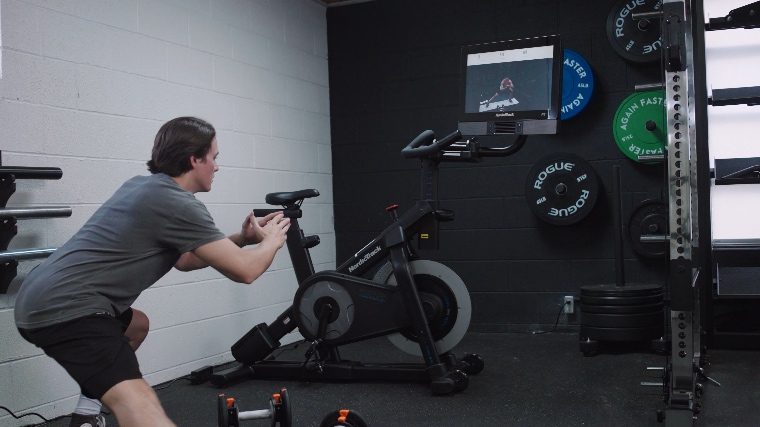 Jake Participating In An iFit Workout