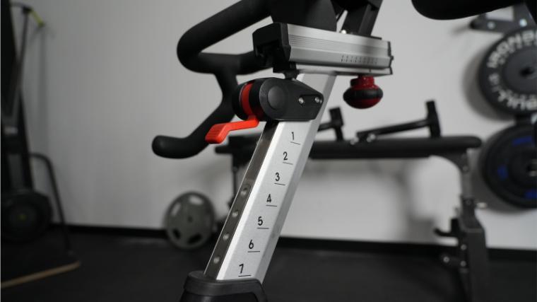 The resistance adjustment lever on the Diamondback 1260sc.