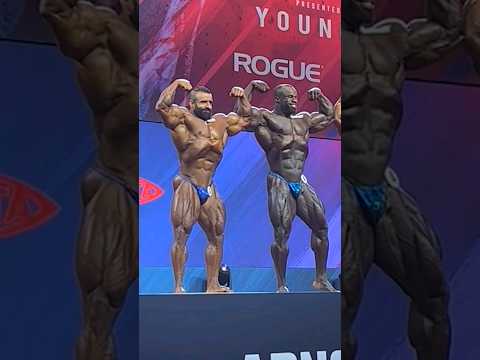 Arnold Classic UK 2024 prejudging- it looks close between Samson Dauda and Hadi Choopan