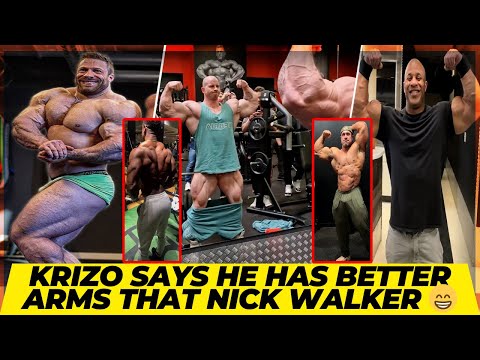 Michal Krizo says he has better arms than Nick Walker & Nick’s response?+Victor Martinez is a legend