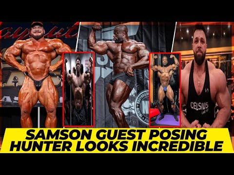 Samson Dauda guest posing 2024 + Hunter Labrada looking incredible + Regan & Bonac start their prep