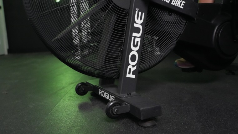 Wheels on the Rogue Echo Air Bike.